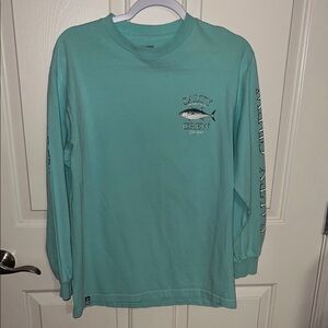 Salty Crew Long Sleeve Shirt in Mint Green